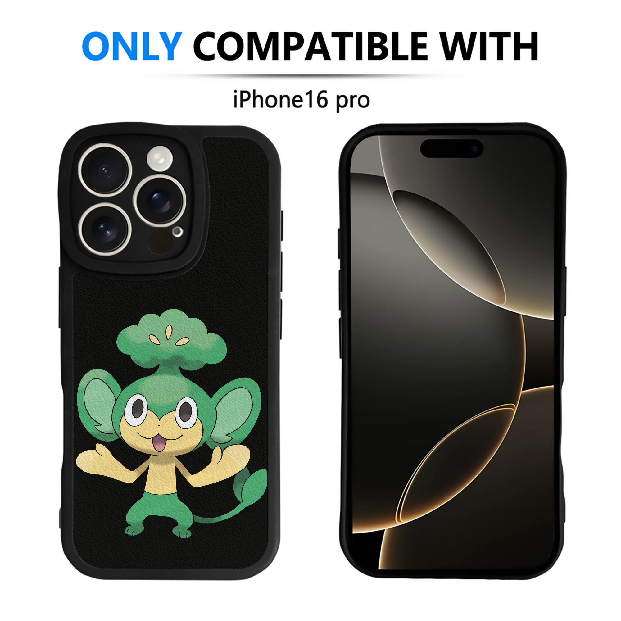 （画像用） ポケットモンスター Pokémon 【iPhone 16シリーズ対応】シリコンスマホケース（レザー調） 材質：シリコン